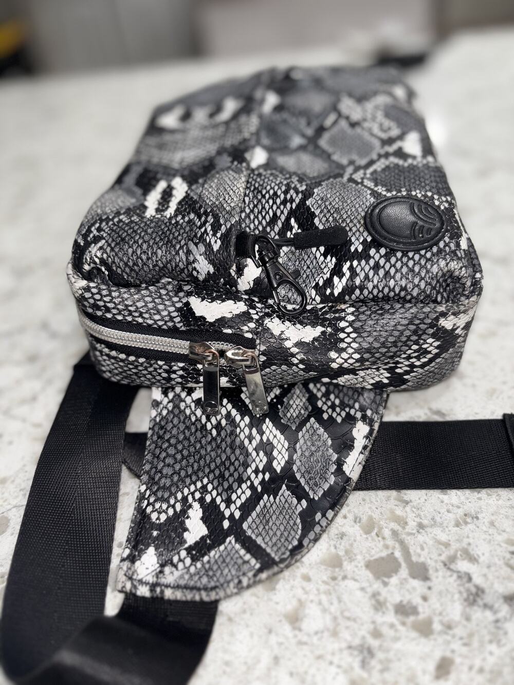 Tushbaby Diaper Bag Purse with Snake Print